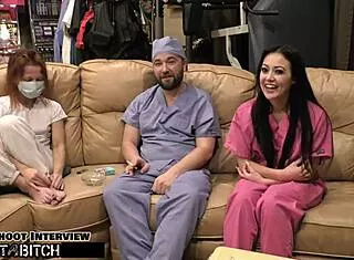 Blaire celeste gets her shaved pussy filled by doctor tampa