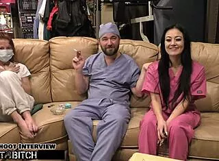 Blaire celeste gets her shaved pussy filled by doctor tampa