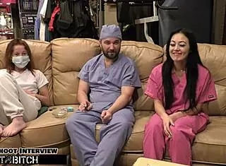 Blaire celeste gets her shaved pussy filled by doctor tampa