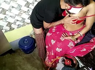 Stepsister sucks brothers cock in kitchen then gets fucked