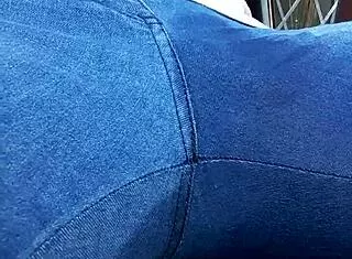 Wife wears her favorite pair of jeans
