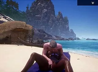 Wild life big ass big tit curvy black milf indra fucks big white dick jason on the beach