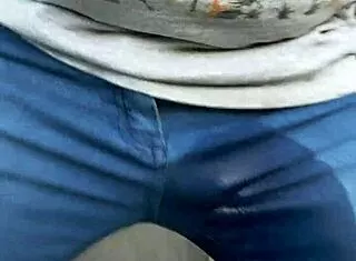 Wife wears her favorite pair of jeans