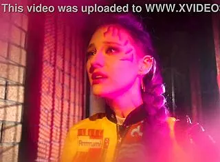 melody marks drains every drop from mystery saja in cosplay
