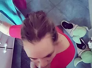 Good Morning Blowjob In The Bathroom