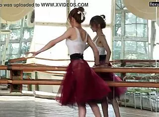 alla zadornaja shows off her flexible moves