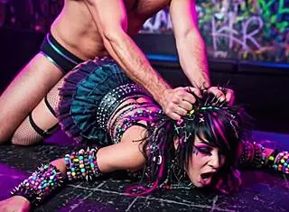 emo girl gags on deepthroat and gets fucked