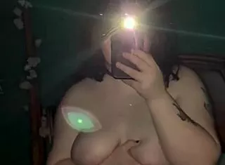 Chubby goth teasing