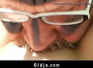 lonely grandpa fucks young 18+ girl in forest