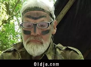 lonely grandpa fucks young 18+ girl in forest