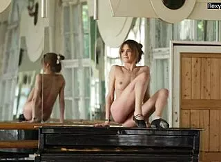 alla zadornaja shows off her flexible moves