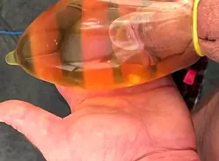 Early Morning Outdoor Piss Filled Condom