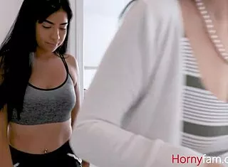 busty young 18+ stepsis sits on her sleeping brothers cock after blowjob