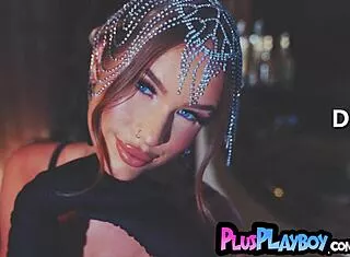 Glamorous solo posing with blonde teen 18+ with perfect big tits model sky bri