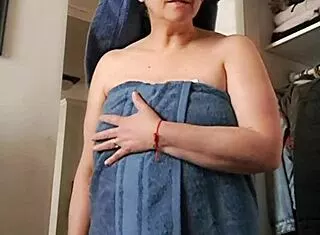 milf gives blowjob and takes facial cum
