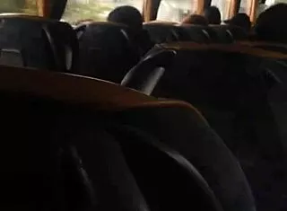 straight guy with nice cock masturbating in public bus