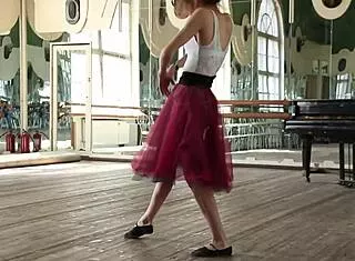 alla zadornaja shows off her flexible moves