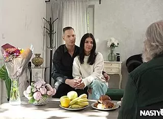 mature club sexy blonde gilf hanka affair