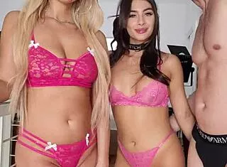 My wife found the hottest blonde on our way to hollywood