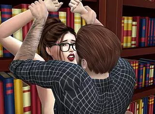 boss takes his new secretary from behind at desk