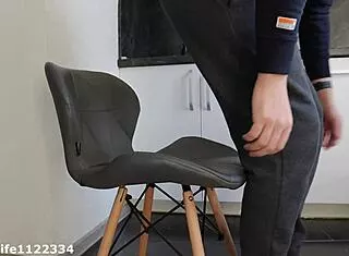Naughty college girl came home to late and faced stepdad otk spanking consequences