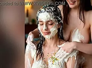 girls enjoy food play and mess