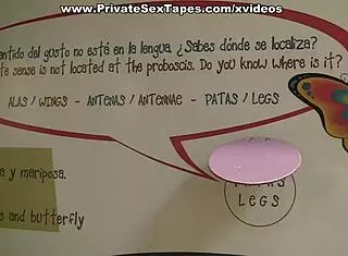 amateur brunette masturbates before blowjob in private reality scene