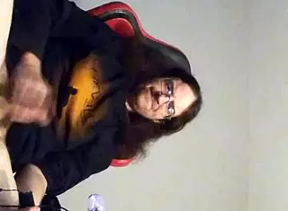 Solo gamer jerks off during intense session part one