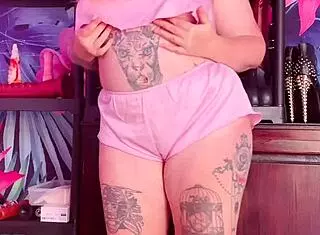 oh, teasing in those silk pajamas!