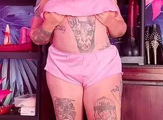 oh, teasing in those silk pajamas!