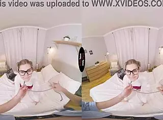 Virtual Taboo: Shaved Blonde in POV Handjob and Blowjob with Slut