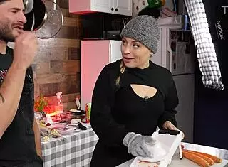 Let's discuss orgasms in a kitchen setting