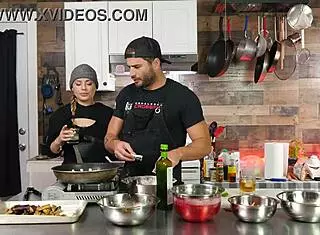 Let's discuss orgasms in a kitchen setting