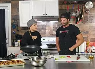 Let's discuss orgasms in a kitchen setting