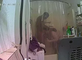 Interracial Shower Scene with Jylynn