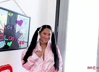 Watch Alona Bloom Swallow That Cum in Pigtails!