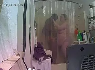 Interracial Shower Scene with Jylynn