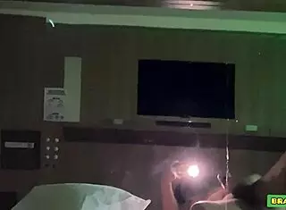 woke up horny and jerked off in hotel