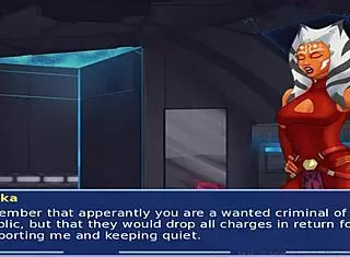 Alien sith girls cosplay bang in star wars group with monster