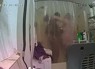 Interracial Shower Scene with Jylynn