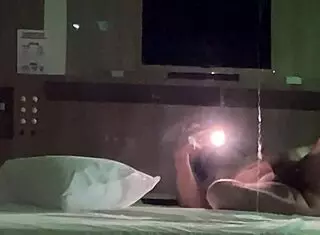 woke up horny and jerked off in hotel