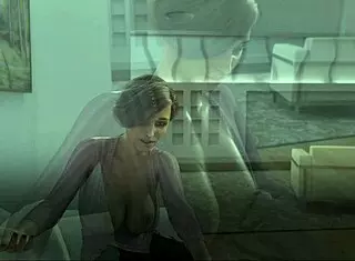 college chick bound tight - wanna touch those big breasts?