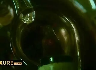 Bent over brunette submits in hardcore foursome anal orgy!