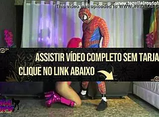 Super Pink and Homem Aranha in wild action! 🦸‍♀️