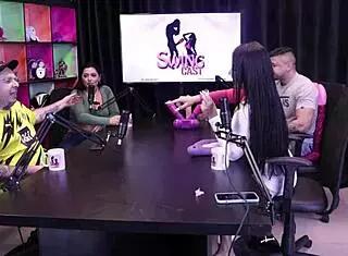 Wow, she flashed her tits after losing the jerk-off game!