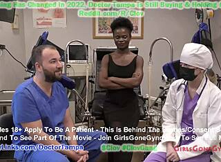 처녀 리나 아렘이 닥터 탬파에게 임상적으로 처녀막 깨져