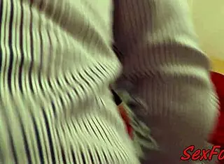 couple explores dildo sex in stockings