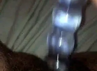 Intense Squirting On Glass Dildo