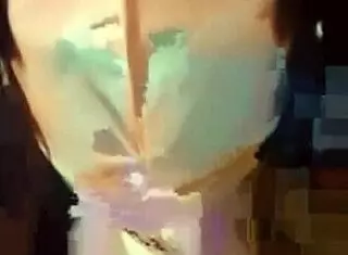 Beautiful crossdressing ladyboy masturbates in Japanese public toilet