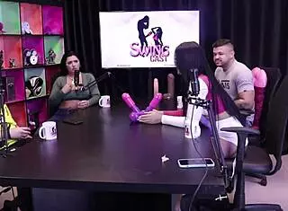 Wow, she flashed her tits after losing the jerk-off game!